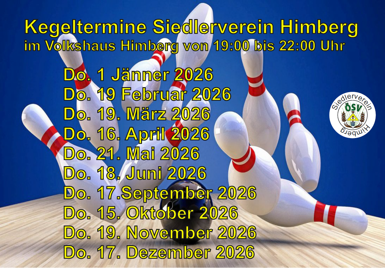 Kegeltermine 2026